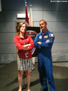 Marie-Hélène Cyr and Chris Hadfield